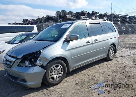 2007 Honda Odyssey Ex-L from USA, damaged, VIN 5FNRL38757B144737